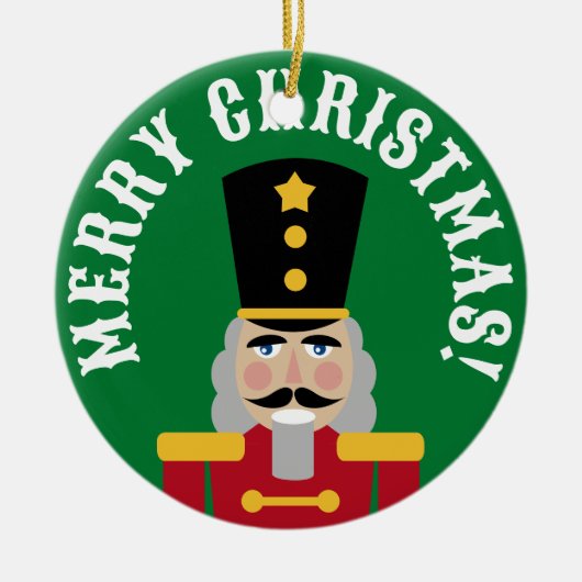 Aangepaste foto notenkraker kerstboom ornament (Voorkant)