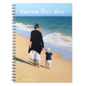 Aangepaste Foto Notitieboek Gift met Tekst (Voorkant)