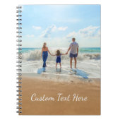 Aangepaste foto Notitieboek met uw foto's en tekst (Voorkant)