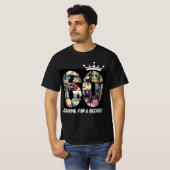 Aangepaste foto nummer collage 60 tekst kroon T-sh T-shirt (Voorkant volledig)