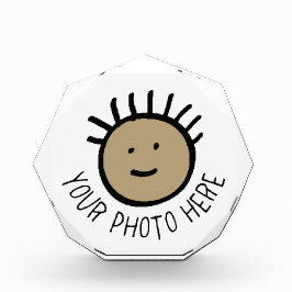 Aangepaste foto OCTAGONALE FOTOBLOK Lege sjabloon
