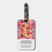 Aangepaste foto-Oerwouden Bagagelabel (Achterkant verticaal)