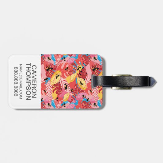 Aangepaste foto-Oerwouden Bagagelabel (Achterkant horizontaal)