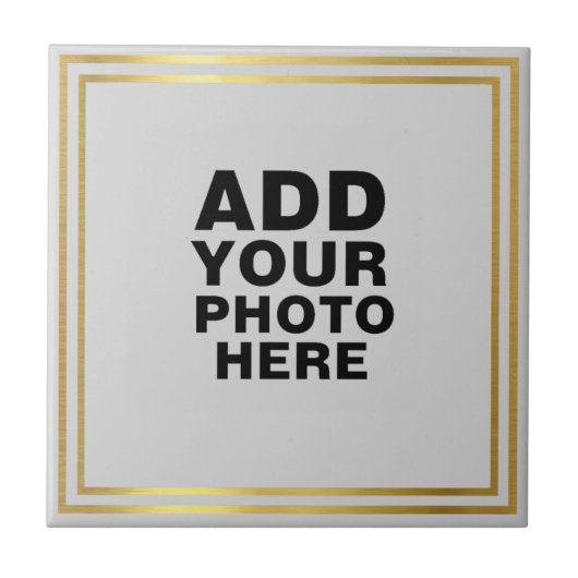 Aangepaste foto of kunstwerk aandenken tegeltje (Voorkant)