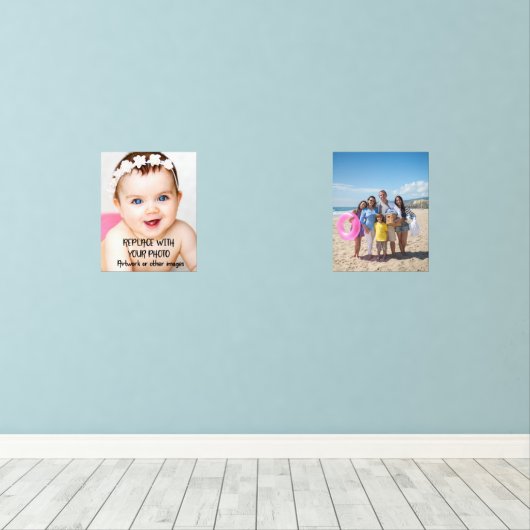 Aangepaste foto of kunstwerk muurkunst sets (Houten vloer)