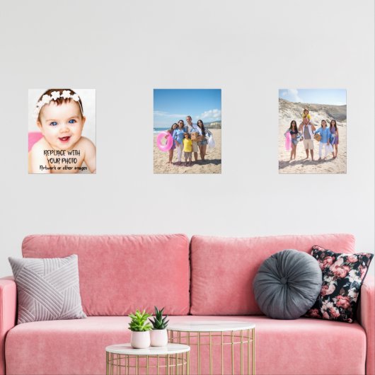 Aangepaste foto of kunstwerk muurkunst sets (Woonkamer)