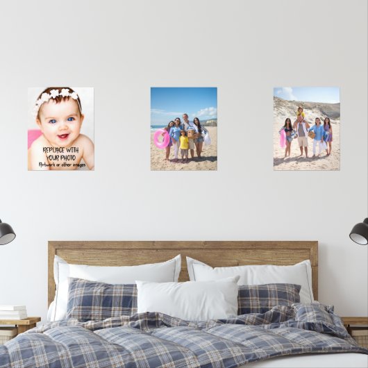 Aangepaste foto of kunstwerk muurkunst sets (Slaapkamer)