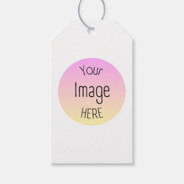 Aangepaste Foto of Logo Favoriet Gift Labels Cadeaulabel