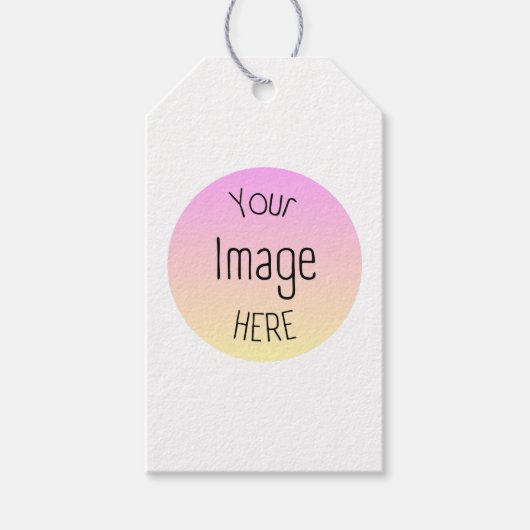 Aangepaste Foto of Logo Favoriet Gift Labels Cadeaulabel (Voorkant)