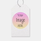 Aangepaste Foto of Logo Favoriet Gift Labels Cadeaulabel (Achterkant)