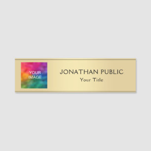 Aangepaste foto of Logo Hier Sjabloon medewerker Naamplaatje