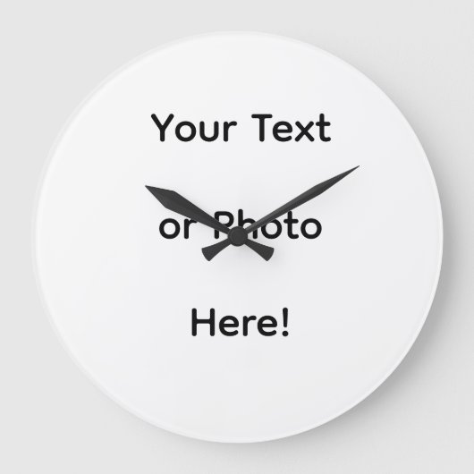 Aangepaste foto of tekst  grote klok (Voorkant)