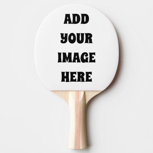 AANGEPASTE FOTO OF TEKST Ping Pong Paddle Tafeltennisbatje (Voorkant)