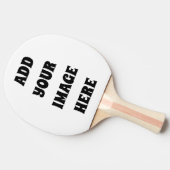 AANGEPASTE FOTO OF TEKST Ping Pong Paddle Tafeltennisbatje (Zijkant)