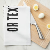 Aangepaste foto of tekst theedoek (Quarter Fold)