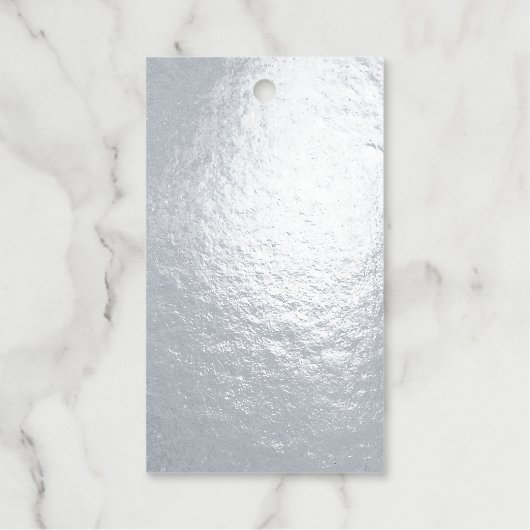 Aangepaste foto of vaste zilver naar en van cadeaulabels (Voorkant)