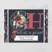 Aangepaste foto Oh Deer wat een jaar 2020 Kerstmis Feestdagenkaart (Voorkant)