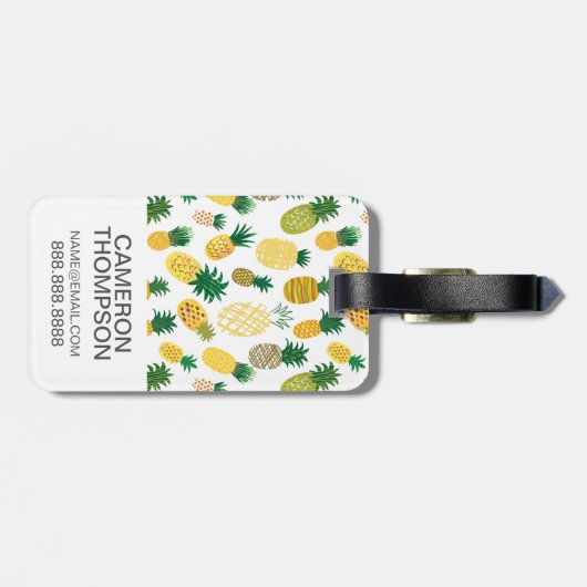 Aangepaste foto-omlooppatroon bagagelabel (Achterkant horizontaal)