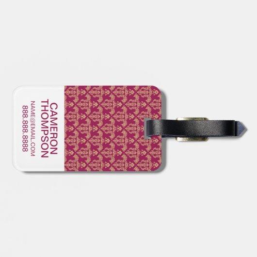 Aangepaste foto-omslagpapier 4 bagagelabel (Achterkant horizontaal)