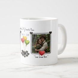 Aangepaste foto online dating Valentijnsdag koffie Grote Koffiekop