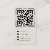 Aangepaste foto onroerend goed manager visitekaartje (Achterkant)