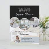Aangepaste Foto Onroerend goed Open Huis Dank u ka Kaart (Staand voorkant)
