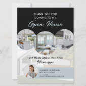 Aangepaste Foto Onroerend goed Open Huis Dank u ka Kaart (Voorkant)