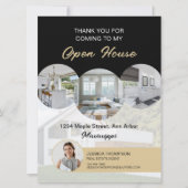 Aangepaste Foto Onroerend goed Open Huis Dank u ka Kaart (Voorkant)