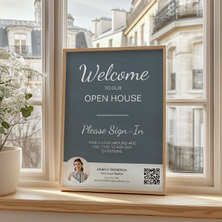 Aangepaste Foto Onroerend goed Open Huis Inloggen Flyer