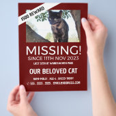 Aangepaste foto, ontbrekende foto, verloren pakket flyer (Hand)