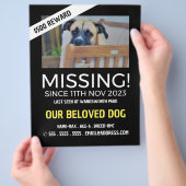 Aangepaste foto, ontbrekende foto, verloren pakket flyer (Hand)