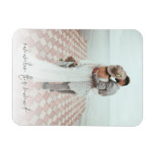 Aangepaste foto Onthoud dit moment Jonggehuwden  Magneet (Horizontaal)