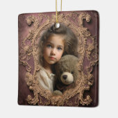 Aangepaste foto  ontwerp Kerst Ornament (Links)