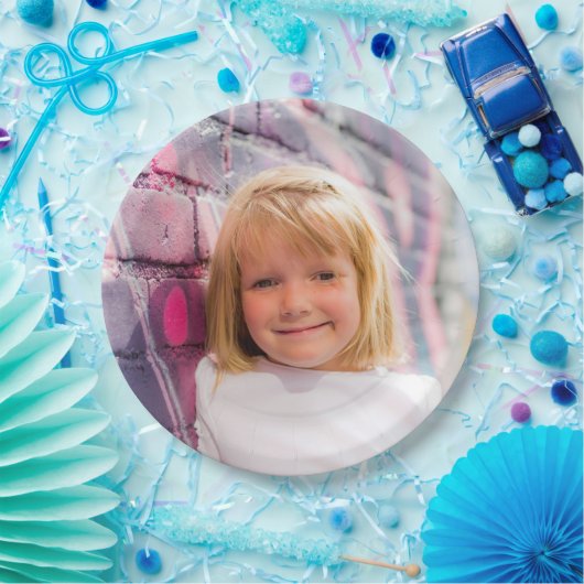 Aangepaste foto Ontwerp uw eigen persoonlijke pers Papieren Bordje (Feest)