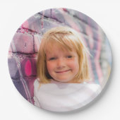 Aangepaste foto Ontwerp uw eigen persoonlijke pers Papieren Bordje (Voorkant)