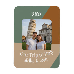 Aangepaste foto Onze reis naar Italië Souvenir Magneet