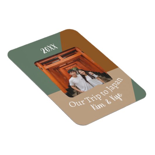 Aangepaste foto Onze reis naar Japan Souvenir Magneet (Rechterzijde)