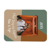 Aangepaste foto Onze reis naar Japan Souvenir Magneet (Horizontaal)