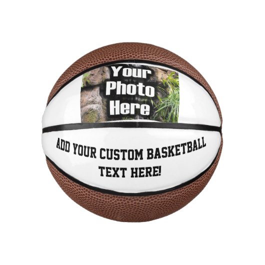 Aangepaste foto op Basketball Ball Basketbal (Voorkant)