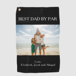 Aangepaste foto op beste dag op papier golfhanddoek