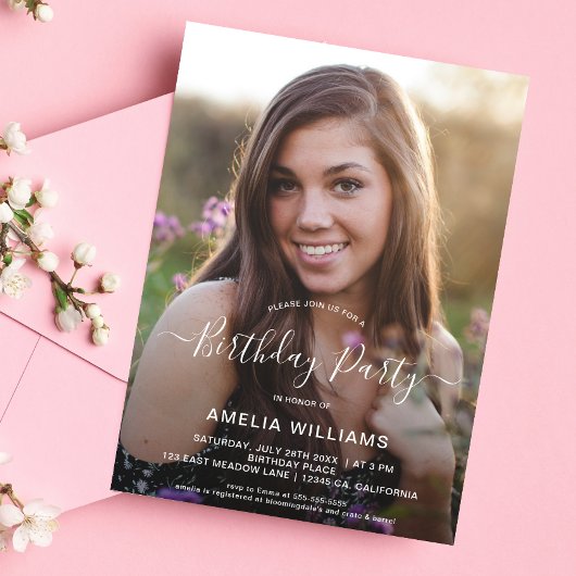 Aangepaste foto op elke leeftijd kaart