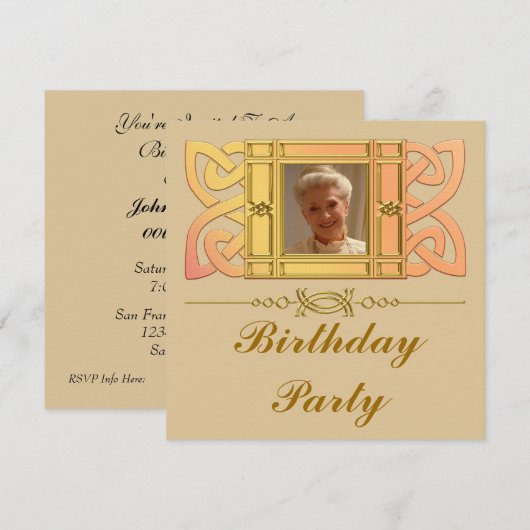 Aangepaste foto op feestdag kaart (Voorkant / Achterkant)