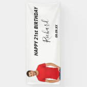 Aangepaste foto op feestdag - modern plezier spandoek (Verticaal)