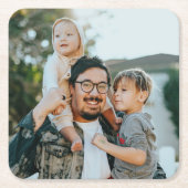 Aangepaste foto op maat kartonnen onderzetters (Voorkant)