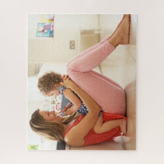 Aangepaste foto op maat legpuzzel (Verticaal)