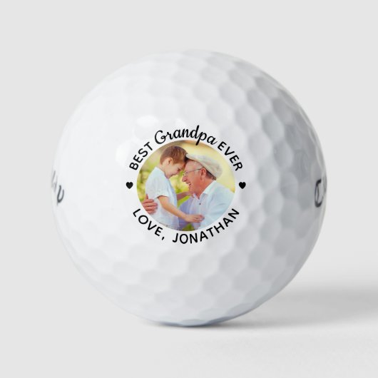 Aangepaste foto op maat van beste opaEver Golfballen (Voorkant)