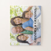 Aangepaste foto op opa en opa legpuzzel (Verticaal)