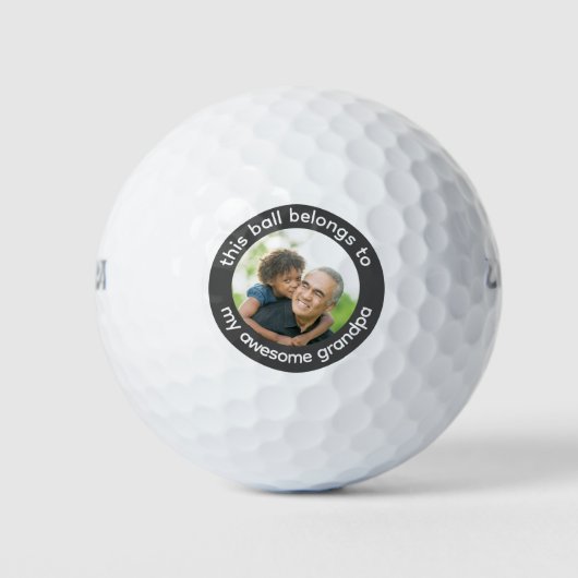 Aangepaste foto op opa golfballen (Voorkant)