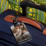 Aangepaste foto op persoonlijke naam bagagelabel<br><div class="desc">De gepersonaliseerde bagagelabels maken voor alle gelegenheden grote giften. Geef een persoonlijke afbeelding met een foto en een willekeurige naam of formulering van uw keuze. Dit aangepaste bagagelabel zal een groot geschenk zijn voor verjaardagen, kerst, moederdag, vaders dag, afstuderen of andere speciale gelegenheden. Of creëer een voor jezelf om een...</div>