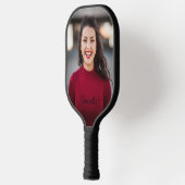 Aangepaste foto op persoonlijke naam pickleball paddle (Links)